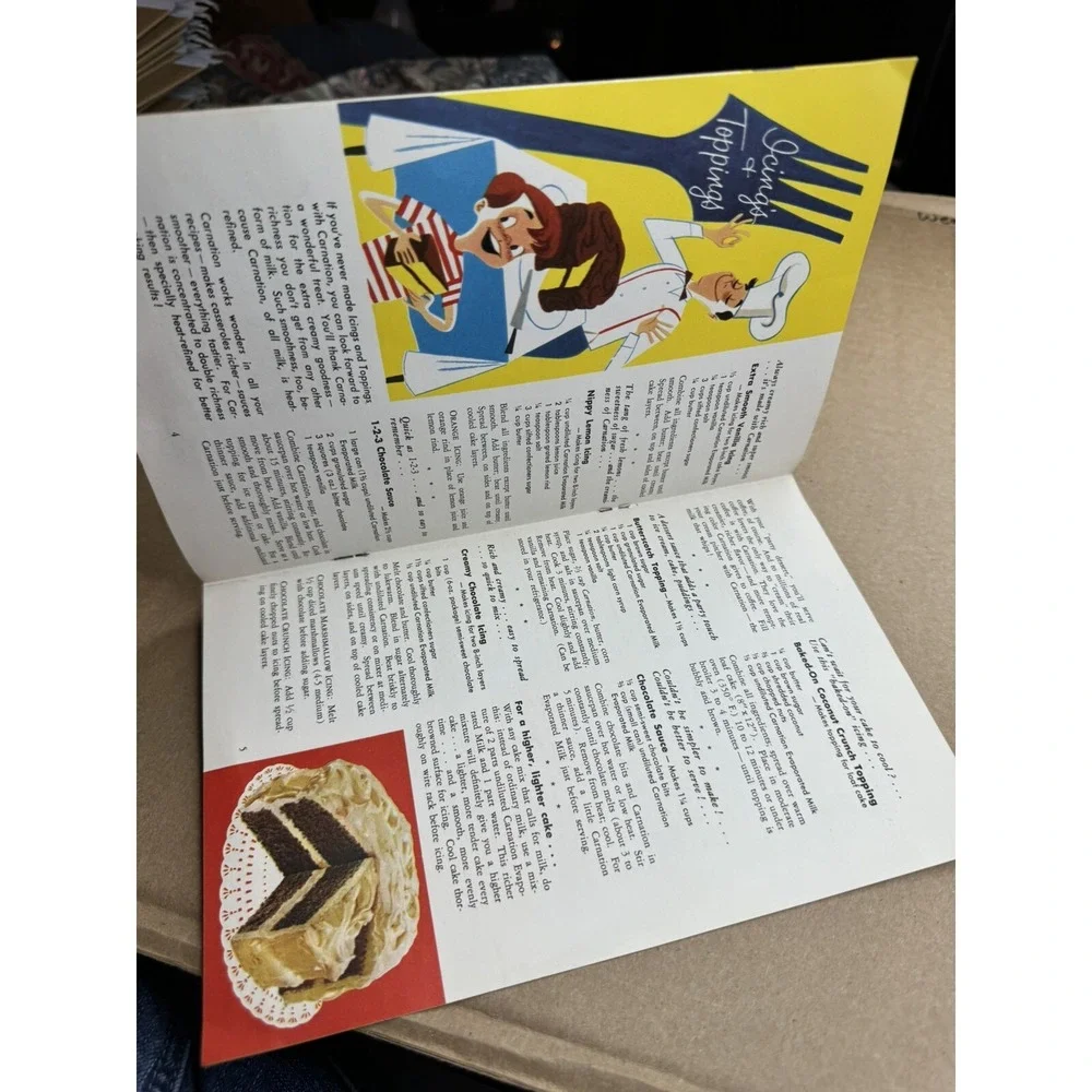 1953 Party Sweets Carnation Milk Recipes Pamphlet Paper‎ Ephemera Mary Blake